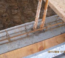 Mise en place dalle RDC J4
principalement les armatures