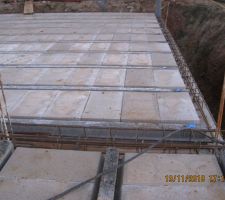 Mise en place dalle RDC J4
principalement les armatures
