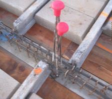 Mise en place dalle RDC J4
principalement les armatures