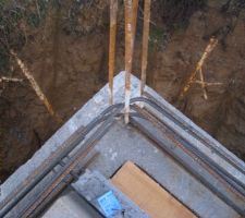 Mise en place dalle RDC J4
principalement les armatures