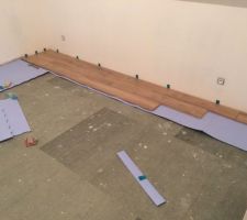 Parquet en début de pose