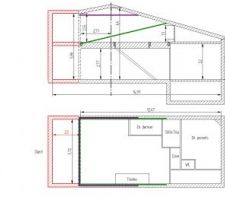 Plan de l'extension envisagée.