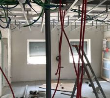 Préparation dès évacuations des eaux de l?etage