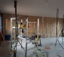 Montage des cloisons