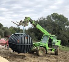 Installation de la fosse septique