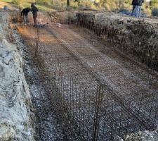 Fondations de la piscine