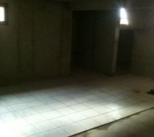 Carrelage de la cave