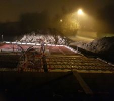 Petite virée nocturne... on voit quand même que ça avance ? et que les gars doivent bien se cailler, vu l'état de la palette !!!??