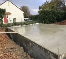 Coulage de la première dalle :)