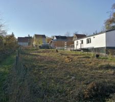 Déboisage et débroussaillage du terrain, nettoyage et enlèvement des déchets verts