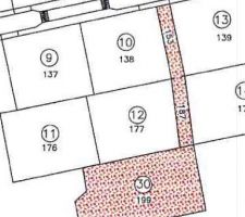 Terrain + chemin privé
