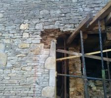 Passage du linteau à gauche