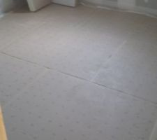 Pose du plancher chauffant
