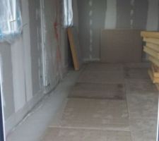 Pose du plancher chauffant
