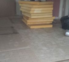 Pose du plancher chauffant