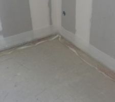 Pose du plancher chauffer