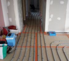 Pose du plancher chauffant