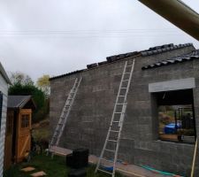 Avancé de ma pose de tuile