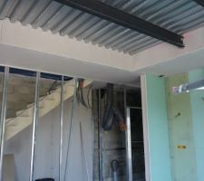 Suite du placo du rez de chaussée