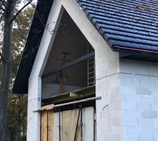 Pose lisse métallique ( renfort ) avant l'arrivée du MUR RIDEAUX !