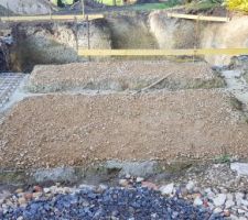 B&eacute;ton de propret&eacute; coul&eacute; dans les fouilles