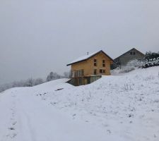 Terrain remis en forme sous la neige :D