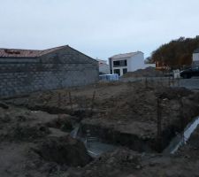 Terrassement et fondations coulées
