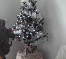 Notre sapin, couleurs toutes douces cette année