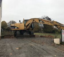 Terrassement commencé le 9 novembre 2018