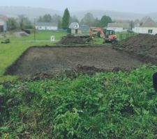 Terrassement ce matin