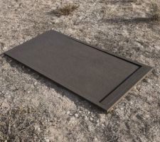 Receveur Aquabella duo slate 140X90