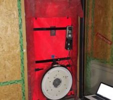 Installation pour le test d' étanchéité