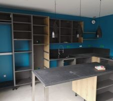 Cuisine en cours de pose
