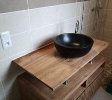 Meuble de salle d'eau parentale