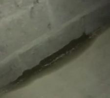 Problème de sous-sol humide... absence de drain