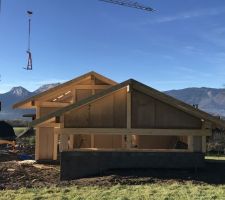 Arriere de la maison - garage