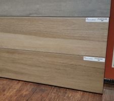 Carrelage du RDC effet parquet (couleur nature)