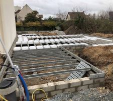 Vide sanitares en cours de réalisation