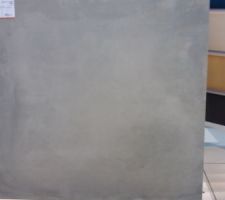 Carrelage pour les pièces principales en 60*60, gris effet béton