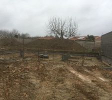 Terrassement et fondations en cours