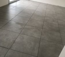 Pose du carrelage