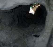 Trou mUr pour fibre optique