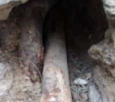 Trou mUr pour fibre optique