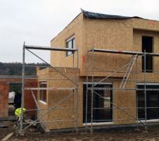 Pompe provisoire dans le puisard