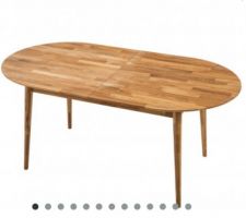 La même table, mais ovale