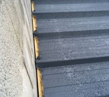 Mon gros problème de bac acier en 40mm vu de mon garage