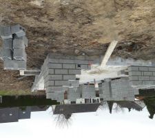 D&eacute;but d'&eacute;l&eacute;vation des murs