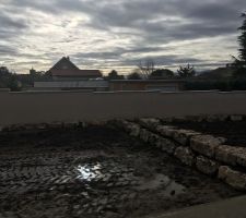 Emplacement piscine enrochements