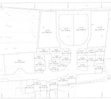 Voici le d&eacute;tail du lotissement. On voit notre lot le N&deg;7 au bout de l'impasse !