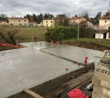 La dalle est coulée